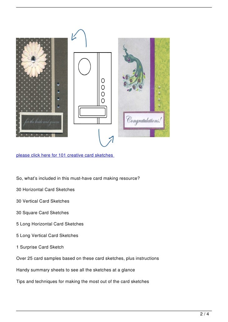 101 creative card sketches